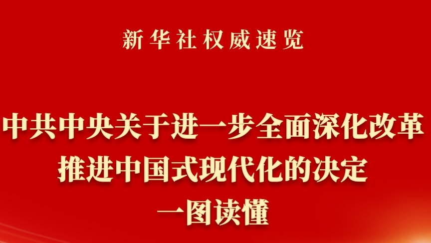  《中共中央關(guān)于進(jìn)一步全面深化改革、推進(jìn)中國(guó)式現(xiàn)代化的決定》一圖讀懂